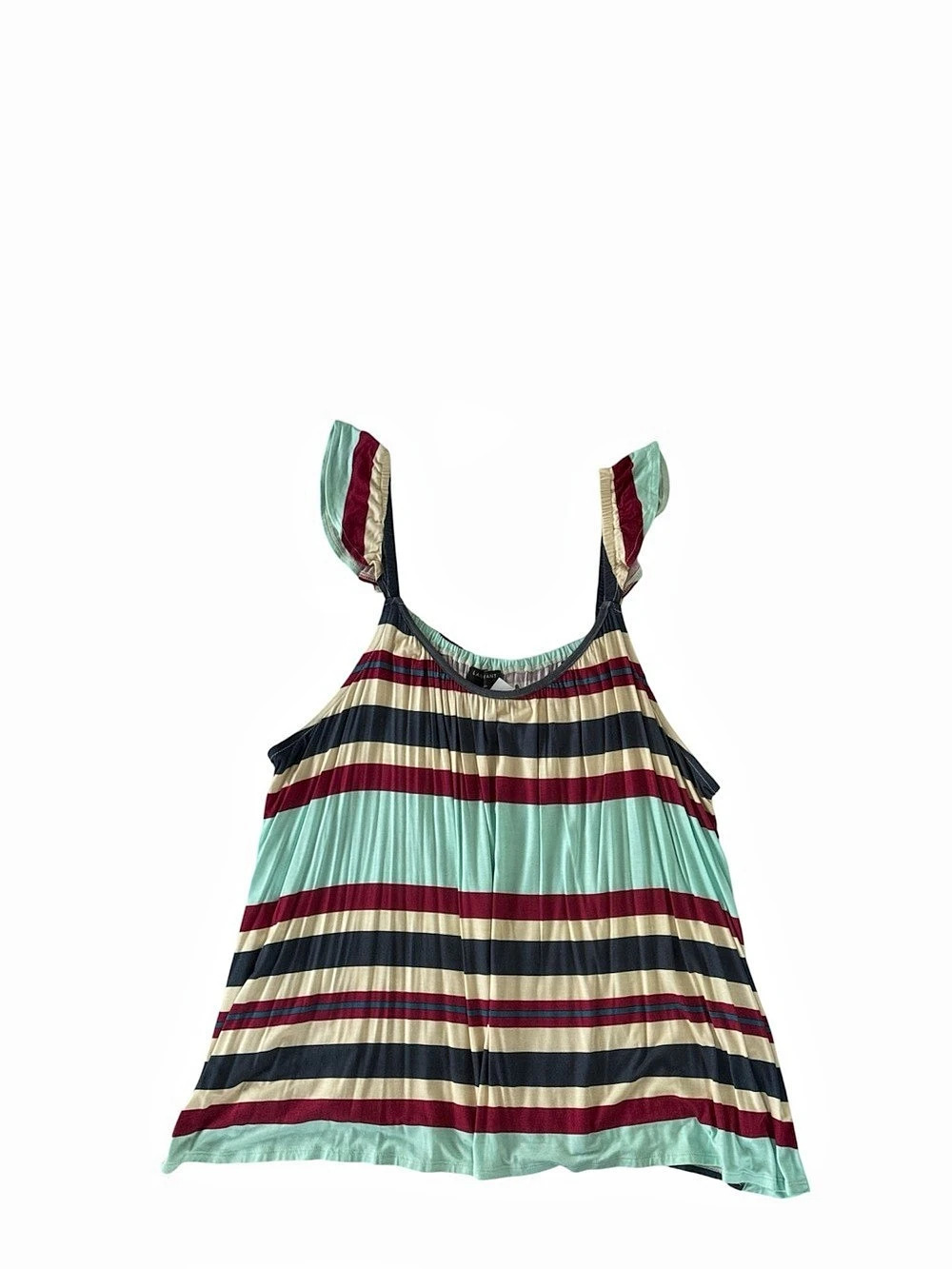 Lane Bryant Striped Tank Top in Green & Red Size 26/28 NWT